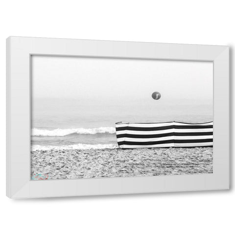 Untitled White Modern Wood Framed Art Print by Niemiec, Anna