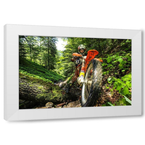 Carpath Enduro White Modern Wood Framed Art Print by Szabo, Attila
