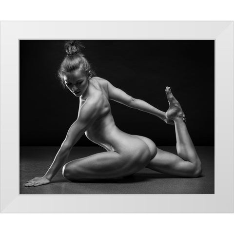 Bodyscape White Modern Wood Framed Art Print by Belovodchenko, Anton