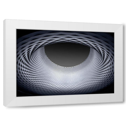 Strukturen White Modern Wood Framed Art Print by Ohlendorf, Anette