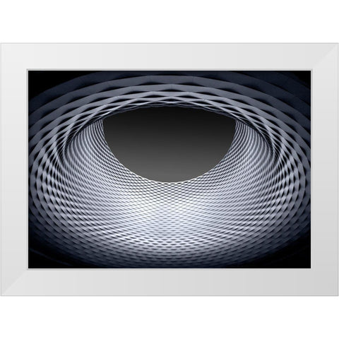 Strukturen White Modern Wood Framed Art Print by Ohlendorf, Anette