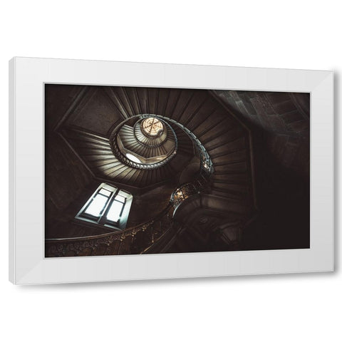 FibonacciS Tower White Modern Wood Framed Art Print by Siri, Ronan