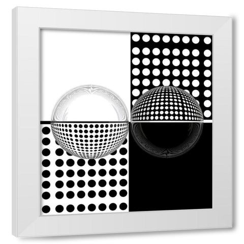 Upside Down White Modern Wood Framed Art Print by Bunjamin, Antonyus