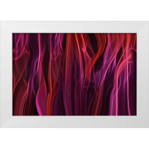 Volatile Curtains White Modern Wood Framed Art Print by Westum, Heidi