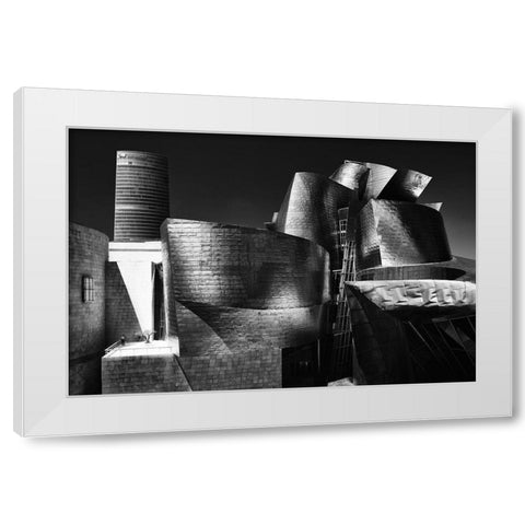 Last Man-Last Tree White Modern Wood Framed Art Print by Denis