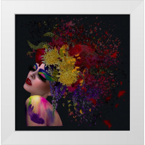 Digitalart White Modern Wood Framed Art Print by Simongulashvili, Natalia