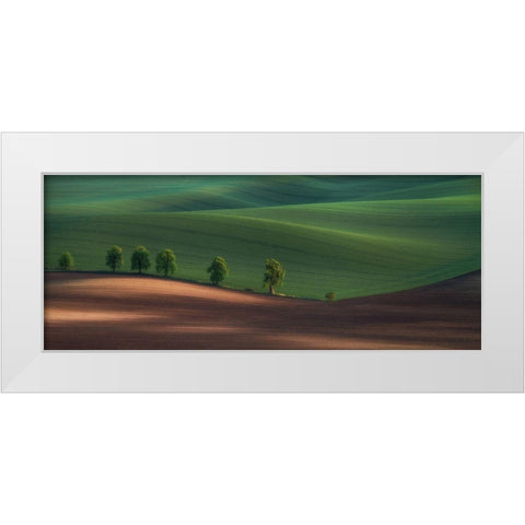Alley White Modern Wood Framed Art Print by Svoboda Mqep, Peter