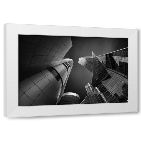 Transformers 3 White Modern Wood Framed Art Print by Thabet, Ahmed