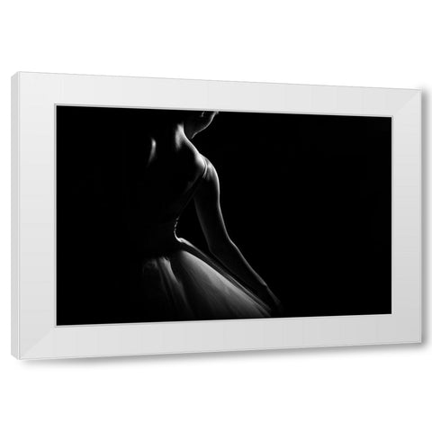 NT White Modern Wood Framed Art Print by Medeiros, Paulo