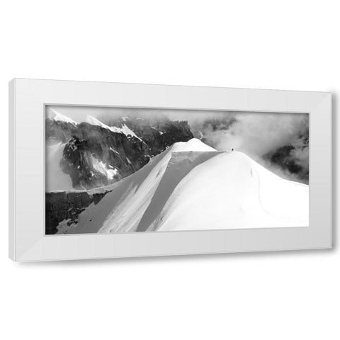 Alone White Modern Wood Framed Art Print by Sokol, Matej