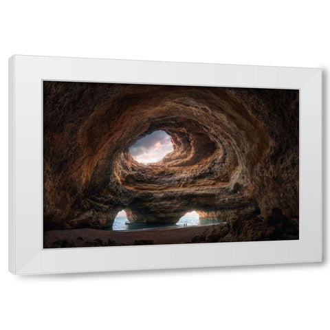 3Rd Eye Cave White Modern Wood Framed Art Print by Pablo De, Juan