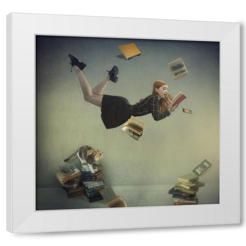 *********** White Modern Wood Framed Art Print by Melik-Nubarova, Svetlana