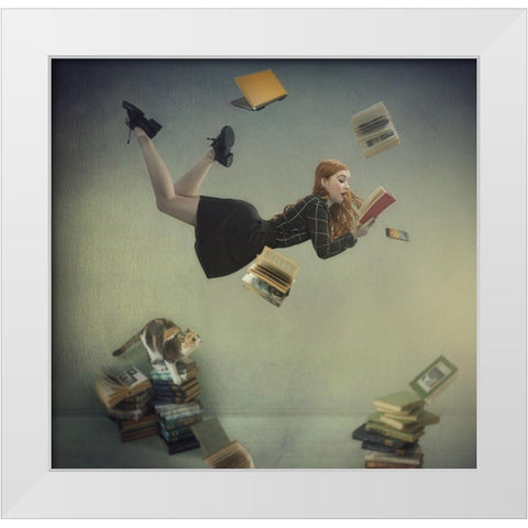 *********** White Modern Wood Framed Art Print by Melik-Nubarova, Svetlana