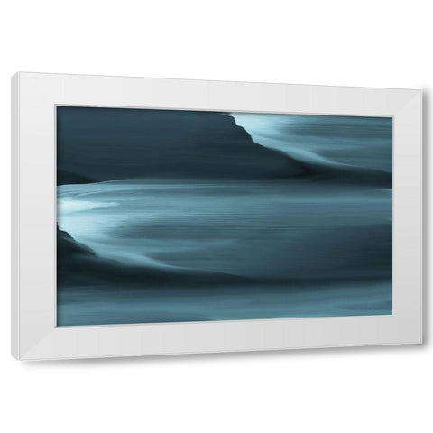 A Crash Of Sorrow White Modern Wood Framed Art Print by Biljana Gaon, Sara