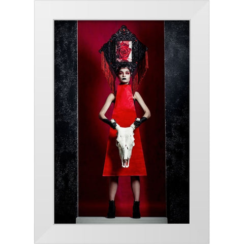 Russian Fashion 2 White Modern Wood Framed Art Print by Smirnov, Sergei
