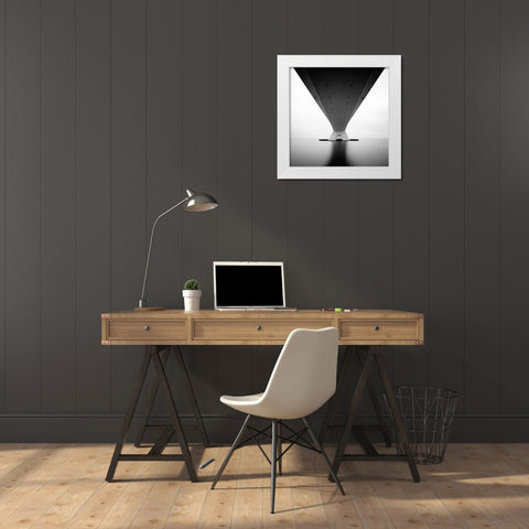 Zeeland Bridge White Modern Wood Framed Art Print by Cheetham, Steve