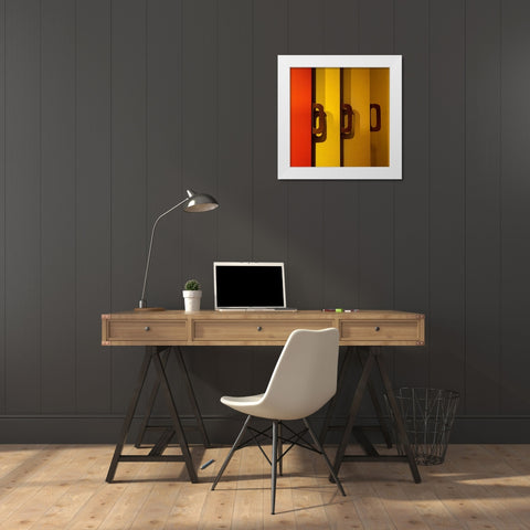 Untitled White Modern Wood Framed Art Print by Schuster, Inge