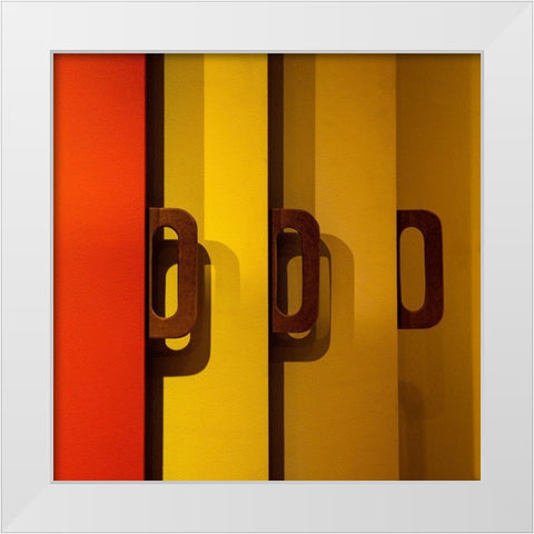 Untitled White Modern Wood Framed Art Print by Schuster, Inge