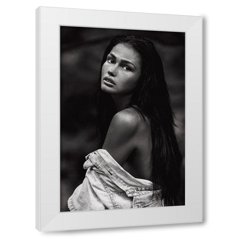 Romi White Modern Wood Framed Art Print by Krystynek MQEP, Martin