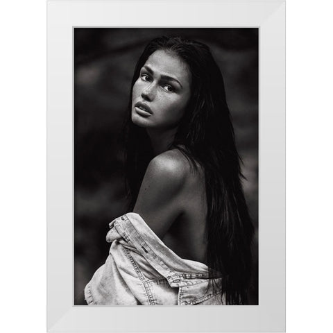 Romi White Modern Wood Framed Art Print by Krystynek MQEP, Martin