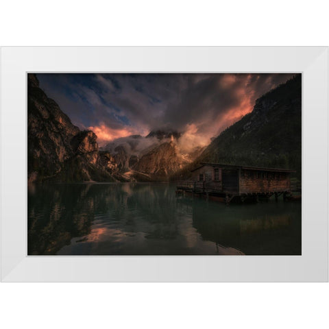 ^ White Modern Wood Framed Art Print by Martin Castan, David