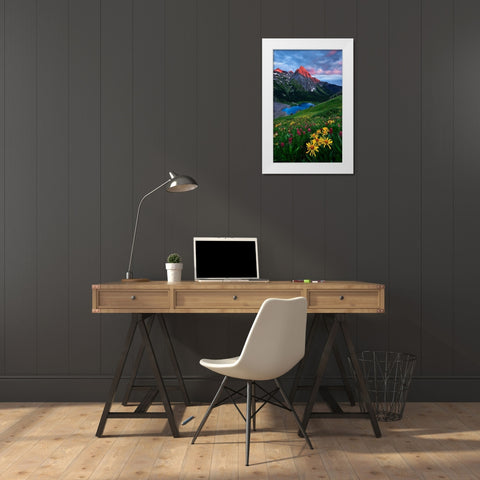 Colorful Colorado White Modern Wood Framed Art Print by Xu, Mei
