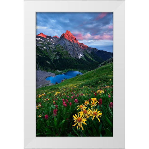 Colorful Colorado White Modern Wood Framed Art Print by Xu, Mei