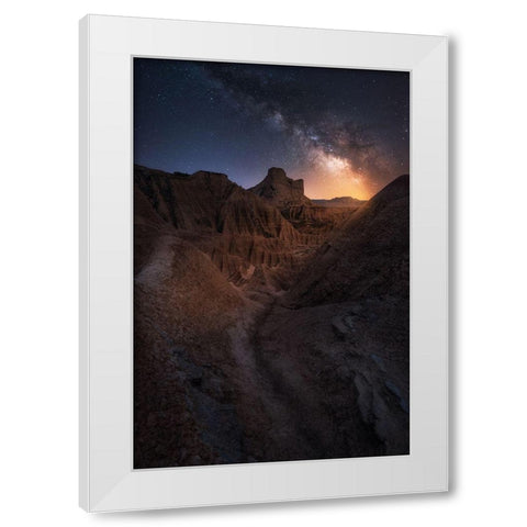 The Way White Modern Wood Framed Art Print by Martin Castan, David