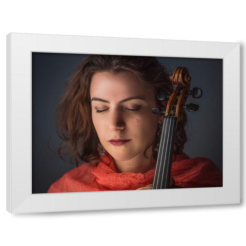 Inspiration White Modern Wood Framed Art Print by Durand-Moldawan, Clovis