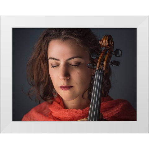 Inspiration White Modern Wood Framed Art Print by Durand-Moldawan, Clovis