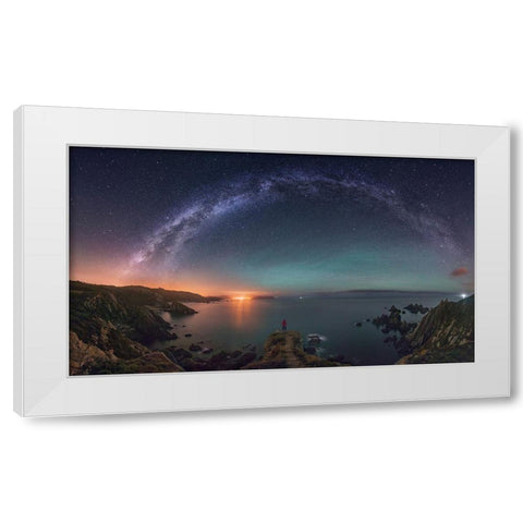 Find The Way White Modern Wood Framed Art Print by F. Turienzo, Carlos