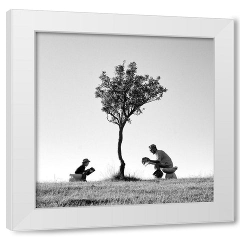 Inspiration Two White Modern Wood Framed Art Print by Ferrara, Carlo