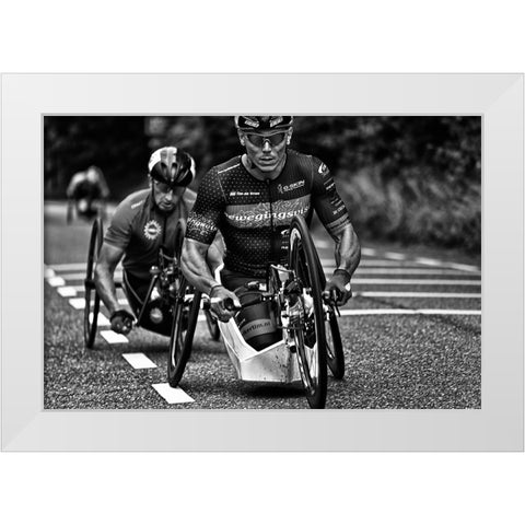 Strong Arms White Modern Wood Framed Art Print by Urlings, Lou