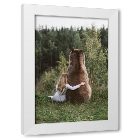 . White Modern Wood Framed Art Print by Barantseva, Olga