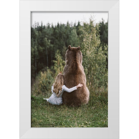 . White Modern Wood Framed Art Print by Barantseva, Olga