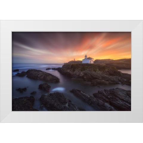 Virxe Do Porto Ii White Modern Wood Framed Art Print by F. Turienzo, Carlos