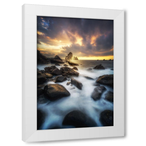 Hole White Modern Wood Framed Art Print by Martin Castan, David