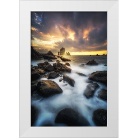 Hole White Modern Wood Framed Art Print by Martin Castan, David