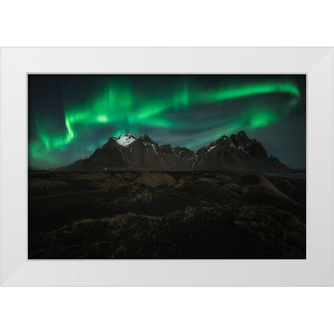 Untitled White Modern Wood Framed Art Print by Martin Castan, David