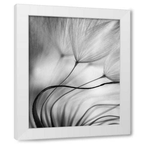 Lean On Me White Modern Wood Framed Art Print by Or, Keren