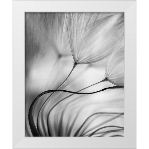 Lean On Me White Modern Wood Framed Art Print by Or, Keren