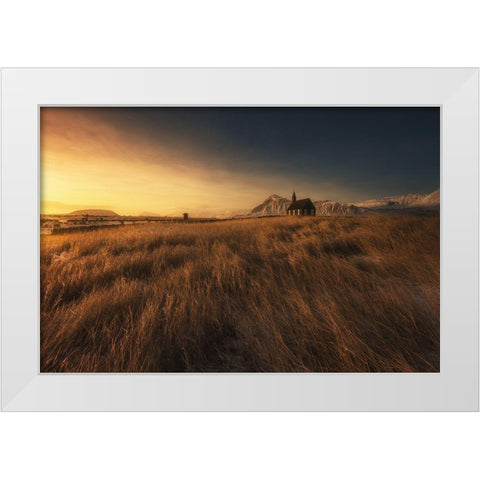 Budir White Modern Wood Framed Art Print by Martin Castan, David
