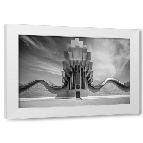 Ysios Winery White Modern Wood Framed Art Print by Vangindertael, Luc