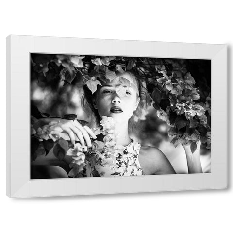 Afternoon White Modern Wood Framed Art Print by Matsunaga, Toru