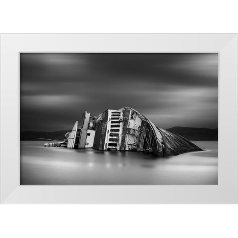 The Song Of The Sirens White Modern Wood Framed Art Print by Vasiliadis, Chris