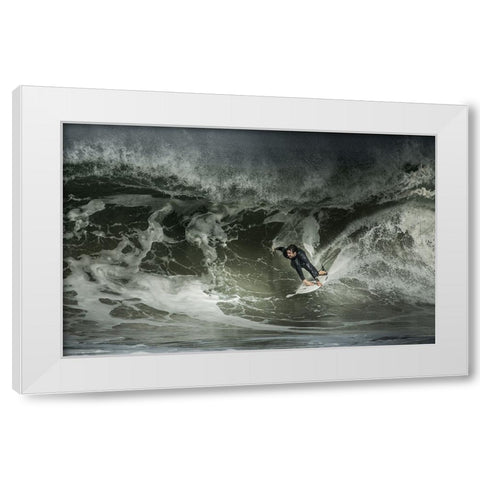 Seeking Some Shade... White Modern Wood Framed Art Print by Verbiest, Eric