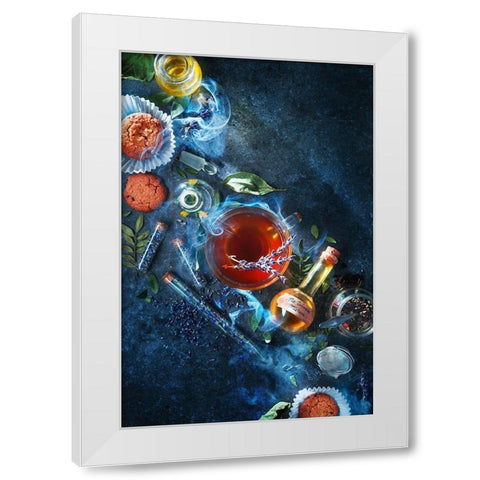 No Worries Mixture White Modern Wood Framed Art Print by Belenko, Dina