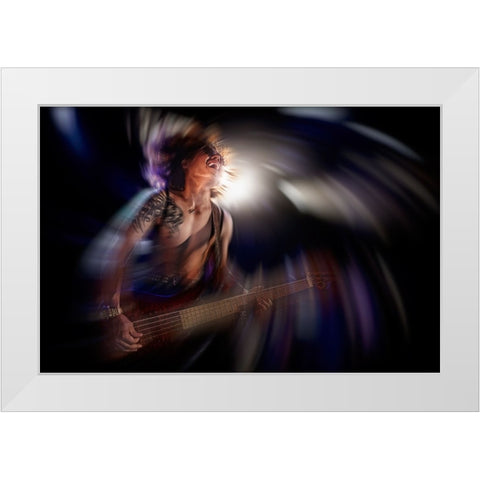 Untitled White Modern Wood Framed Art Print by Nakamatsu, Kenji