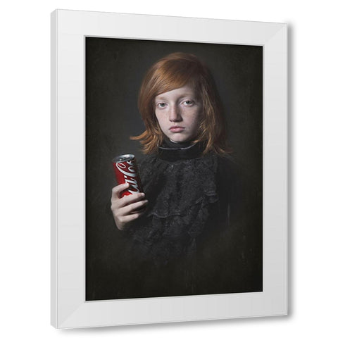 Something Old And  Something New White Modern Wood Framed Art Print by Kayen-Mouthaan, Carola