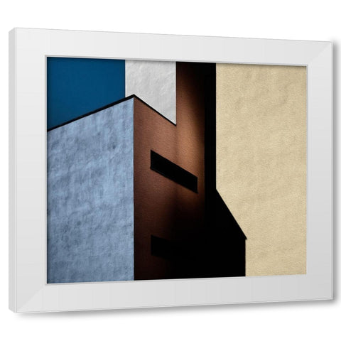 Cool-Warm Mix. White Modern Wood Framed Art Print by Verschelden, Harry